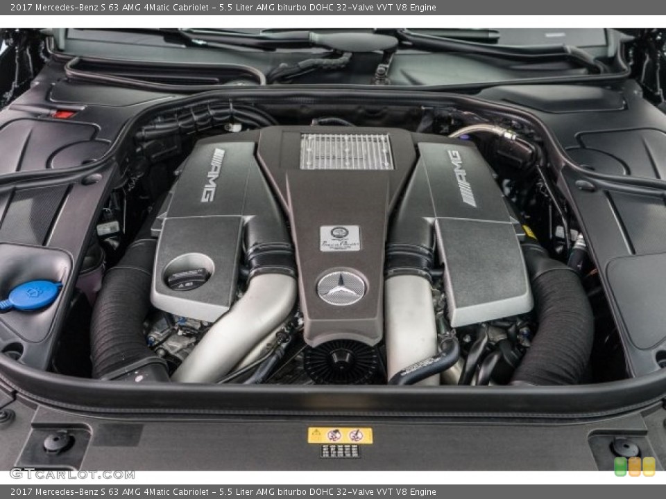 5.5 Liter AMG biturbo DOHC 32-Valve VVT V8 Engine for the 2017 Mercedes-Benz S #118609469
