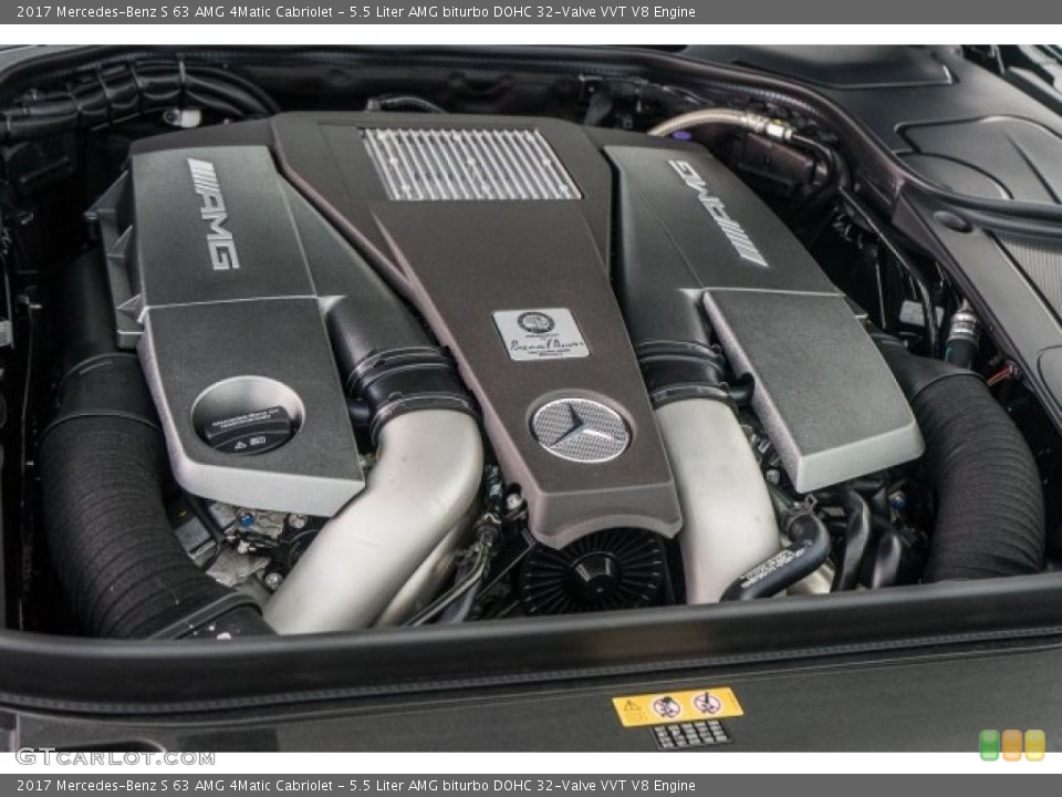 5.5 Liter AMG biturbo DOHC 32-Valve VVT V8 Engine for the 2017 Mercedes-Benz S #118609811