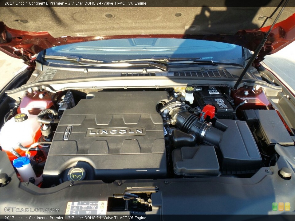 3.7 Liter DOHC 24-Valve Ti-VCT V6 2017 Lincoln Continental Engine