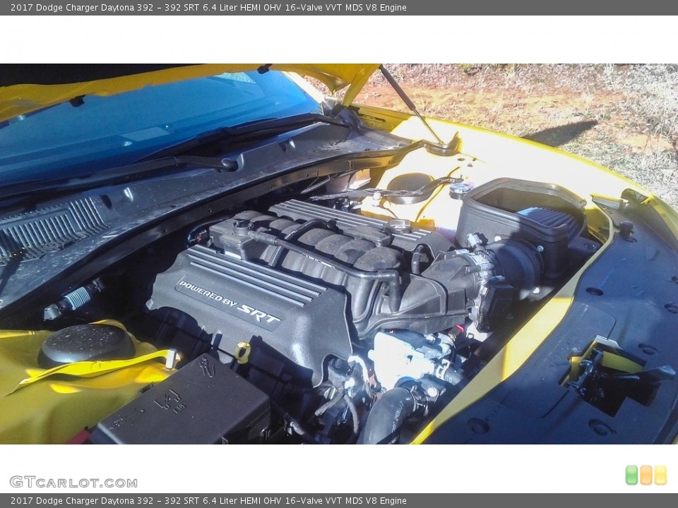 392 SRT 6.4 Liter HEMI OHV 16-Valve VVT MDS V8 2017 Dodge Charger Engine