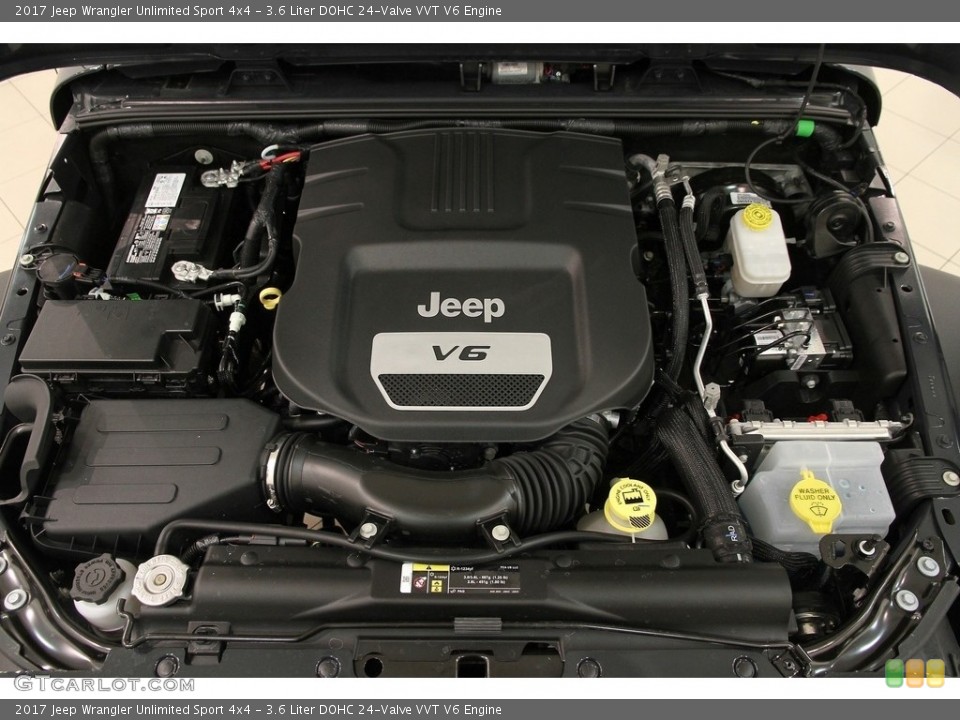 3.6 Liter DOHC 24-Valve VVT V6 Engine for the 2017 Jeep Wrangler Unlimited #118840354