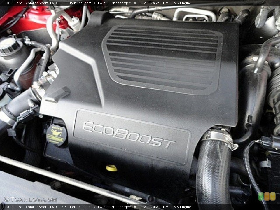 3.5 Liter EcoBoost DI Twin-Turbocharged DOHC 24-Valve Ti-VCT V6 2013 Ford Explorer Engine