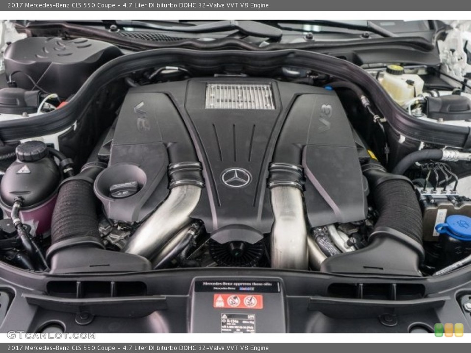 4.7 Liter DI biturbo DOHC 32-Valve VVT V8 Engine for the 2017 Mercedes-Benz CLS #118921634