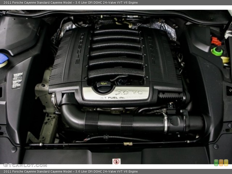 3.6 Liter DFI DOHC 24-Valve VVT V6 2011 Porsche Cayenne Engine