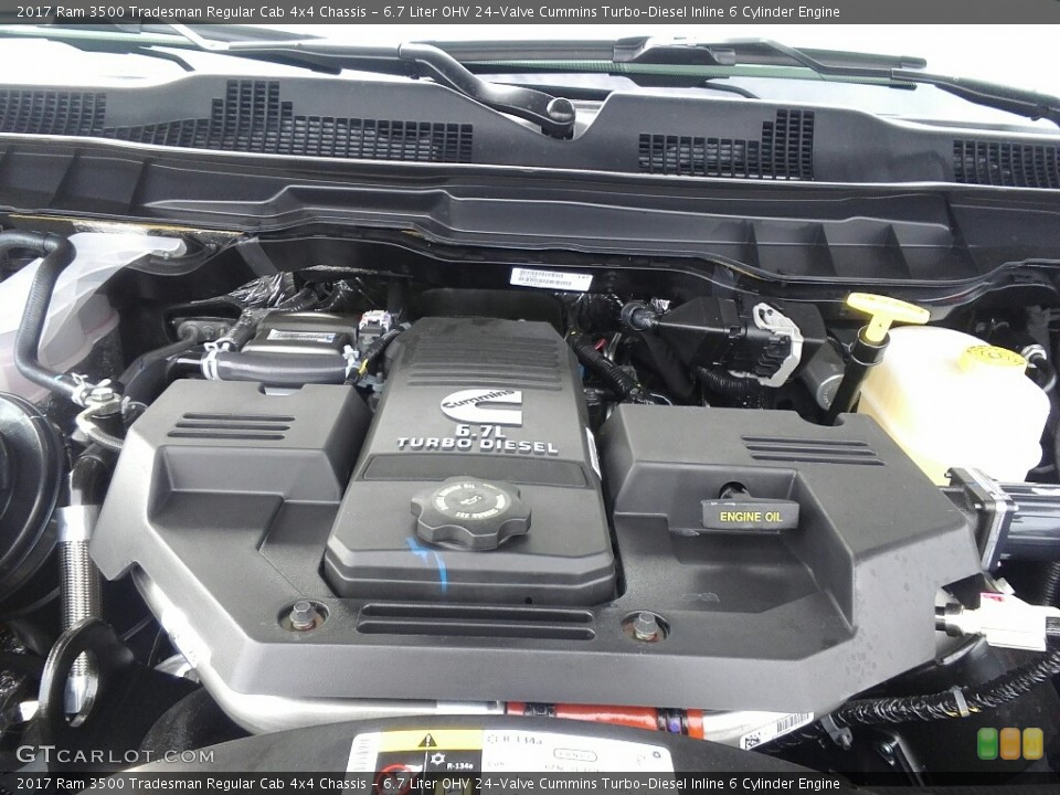 6.7 Liter OHV 24-Valve Cummins Turbo-Diesel Inline 6 Cylinder Engine for the 2017 Ram 3500 #118958828
