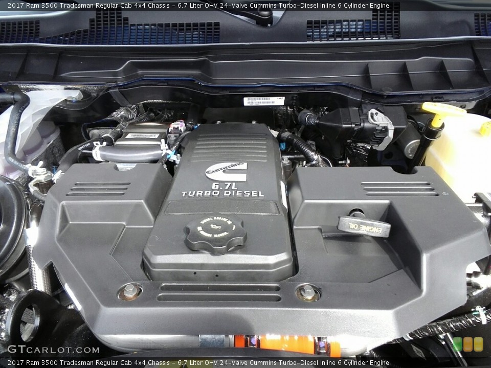 6.7 Liter OHV 24-Valve Cummins Turbo-Diesel Inline 6 Cylinder Engine for the 2017 Ram 3500 #118975314