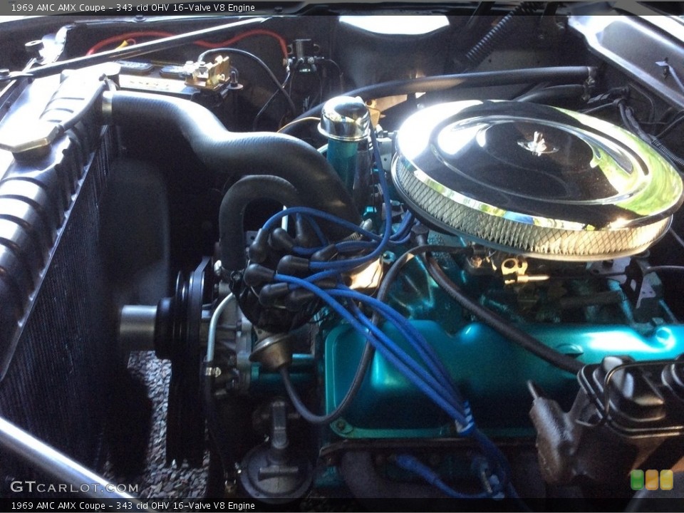 343 cid OHV 16-Valve V8 Engine for the 1969 AMC AMX #119242998
