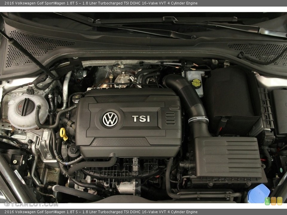 1.8 Liter Turbocharged TSI DOHC 16-Valve VVT 4 Cylinder 2016 Volkswagen Golf SportWagen Engine