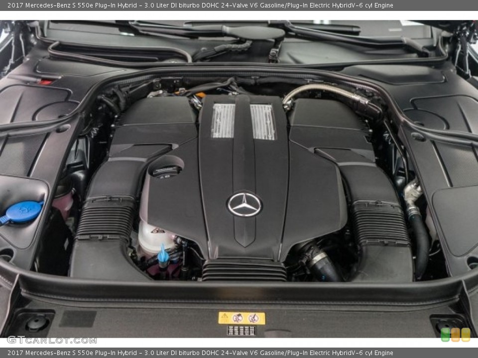 3.0 Liter DI biturbo DOHC 24-Valve V6 Gasoline/Plug-In Electric HybridV-6 cyl 2017 Mercedes-Benz S Engine