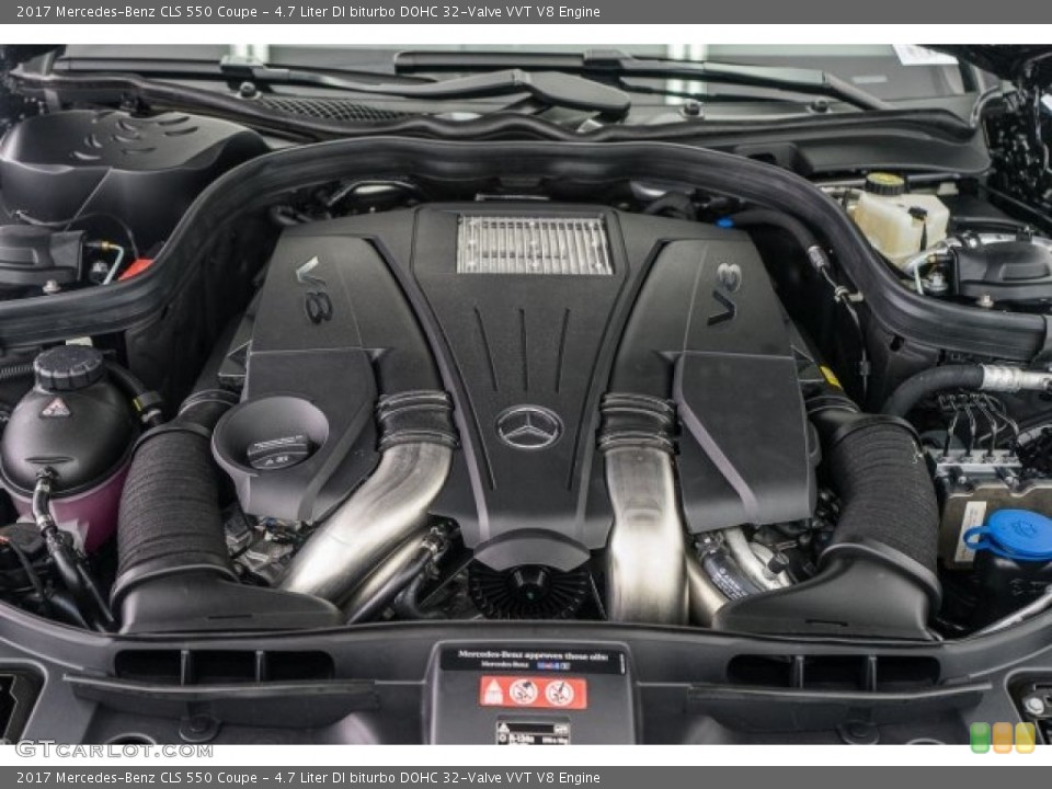 4.7 Liter DI biturbo DOHC 32-Valve VVT V8 Engine for the 2017 Mercedes-Benz CLS #119326531