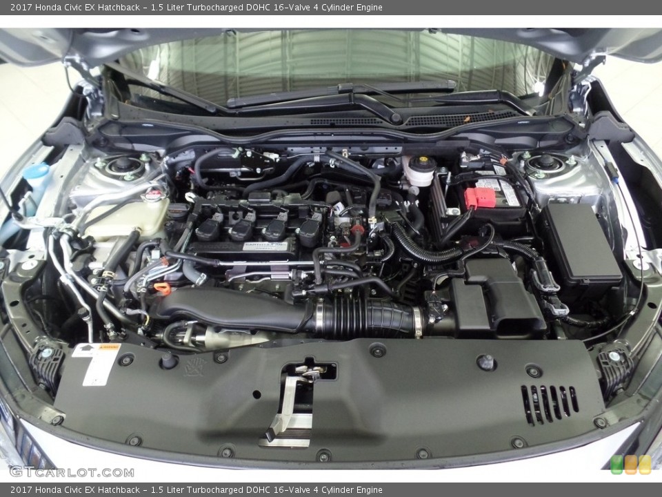 1.5 Liter Turbocharged DOHC 16-Valve 4 Cylinder 2017 Honda Civic Engine