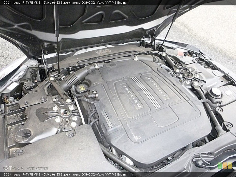 5.0 Liter DI Supercharged DOHC 32-Valve VVT V8 2014 Jaguar F-TYPE Engine