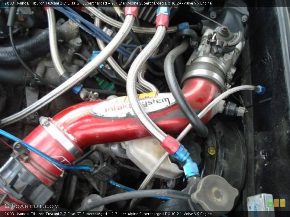 2.7 Liter Alpine Supercharged DOHC 24-Valve V6 Engine for the 2003 Hyundai Tiburon #11951334
