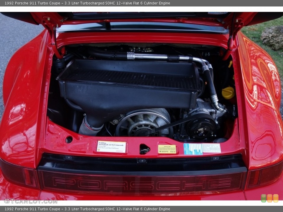 3.3 Liter Turbocharged SOHC 12-Valve Flat 6 Cylinder Engine for the 1992 Porsche 911 #119561262