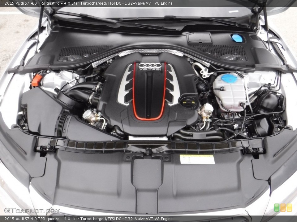 4.0 Liter Turbocharged/TFSI DOHC 32-Valve VVT V8 2015 Audi S7 Engine