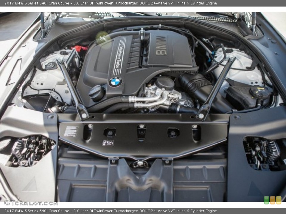 3.0 Liter DI TwinPower Turbocharged DOHC 24-Valve VVT Inline 6 Cylinder Engine for the 2017 BMW 6 Series #119636832