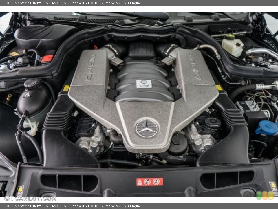 6.3 Liter AMG DOHC 32-Valve VVT V8 2013 Mercedes-Benz C Engine