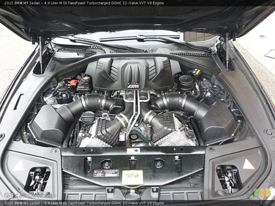 4.4 Liter M DI TwinPower Turbocharged DOHC 32-Valve VVT V8 2015 BMW M5 Engine