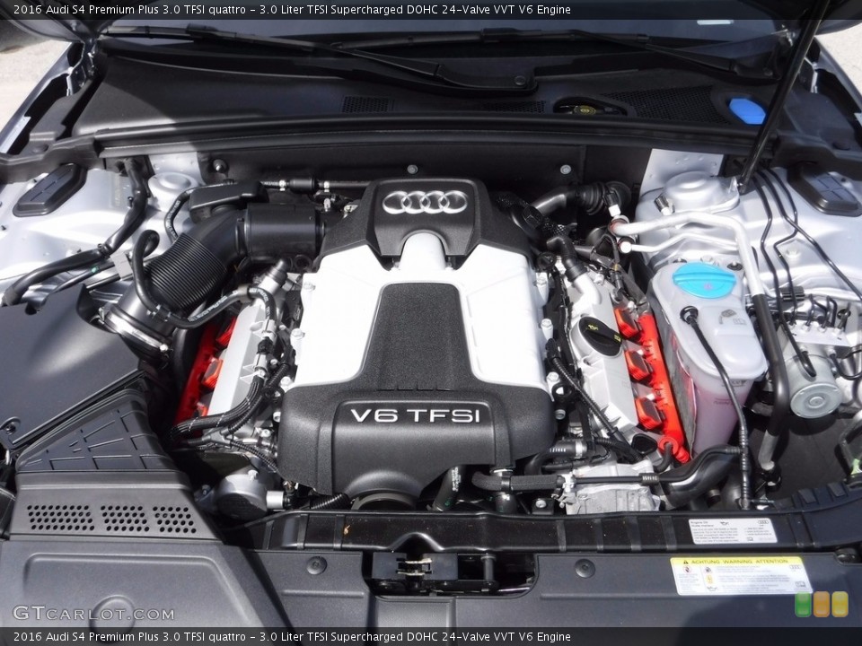 3.0 Liter TFSI Supercharged DOHC 24-Valve VVT V6 2016 Audi S4 Engine