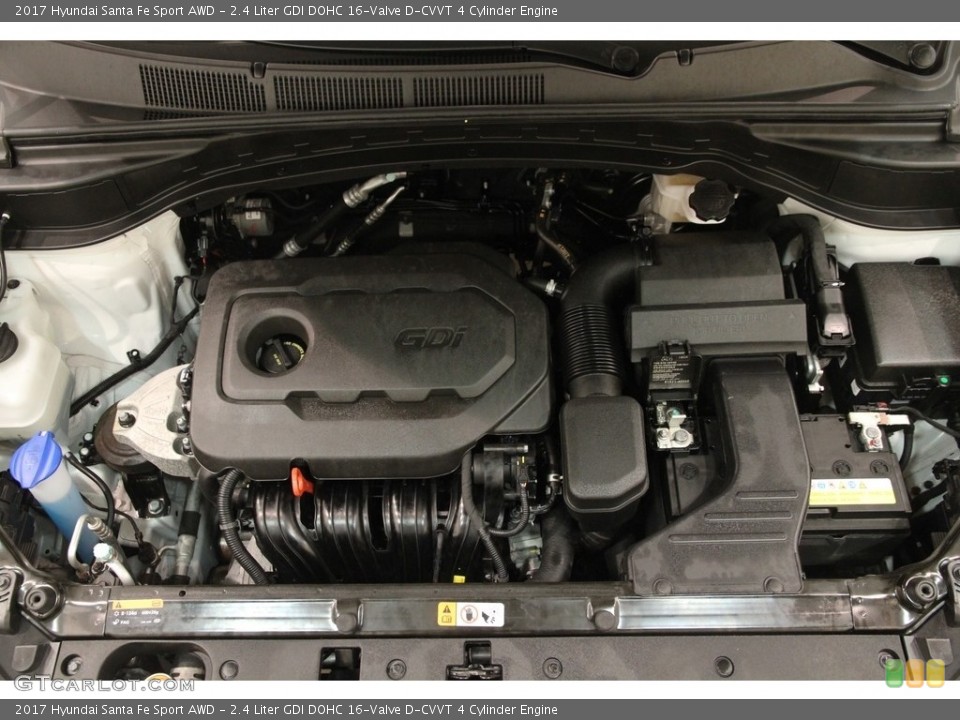 2.4 Liter GDI DOHC 16-Valve D-CVVT 4 Cylinder Engine for the 2017 Hyundai Santa Fe Sport #119845742