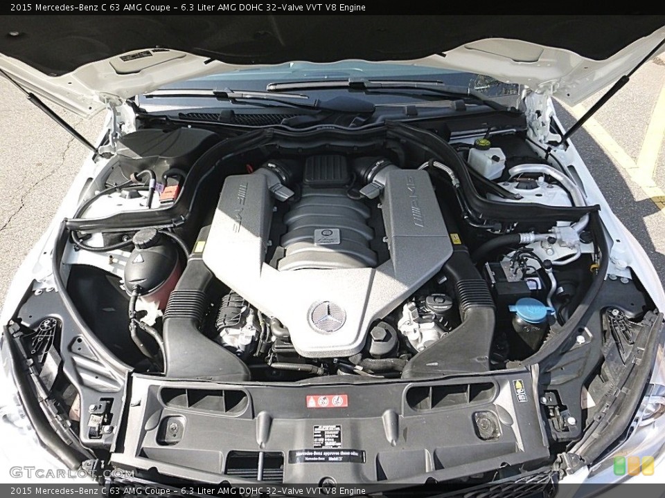 6.3 Liter AMG DOHC 32-Valve VVT V8 2015 Mercedes-Benz C Engine