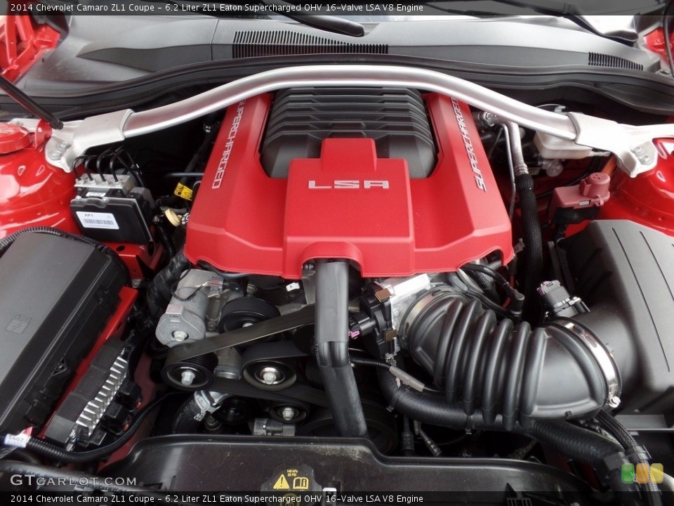 6.2 Liter ZL1 Eaton Supercharged OHV 16-Valve LSA V8 2014 Chevrolet Camaro Engine