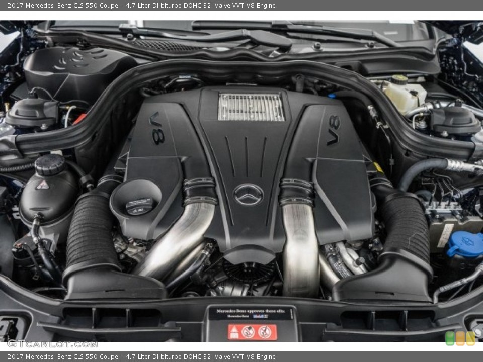 4.7 Liter DI biturbo DOHC 32-Valve VVT V8 Engine for the 2017 Mercedes-Benz CLS #120016206