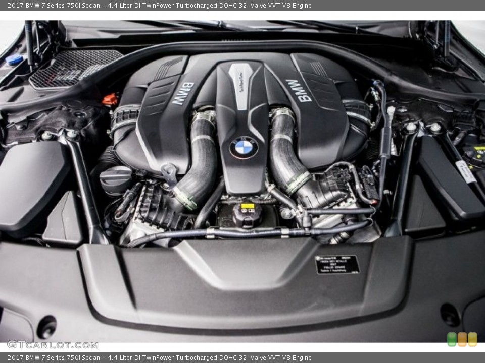 4.4 Liter DI TwinPower Turbocharged DOHC 32-Valve VVT V8 2017 BMW 7 Series Engine