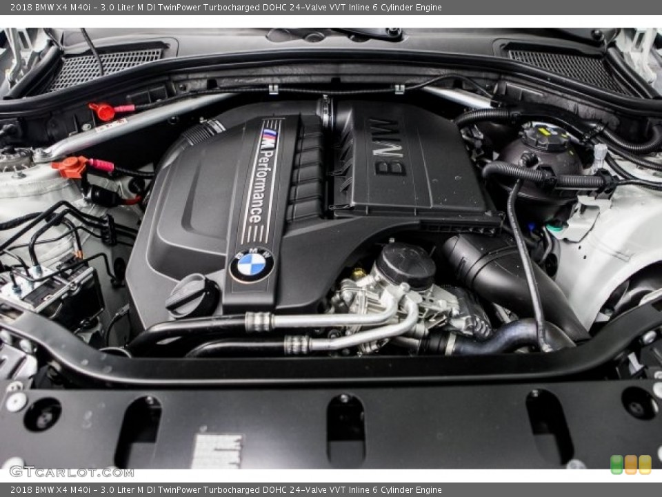 3.0 Liter M DI TwinPower Turbocharged DOHC 24-Valve VVT Inline 6 Cylinder 2018 BMW X4 Engine