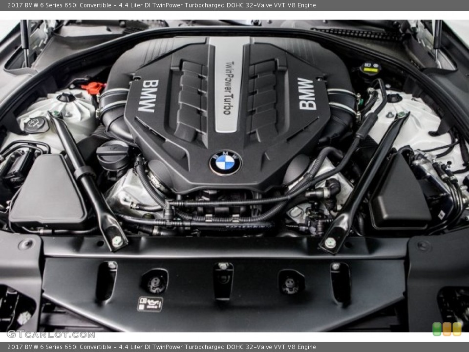 4.4 Liter DI TwinPower Turbocharged DOHC 32-Valve VVT V8 2017 BMW 6 Series Engine