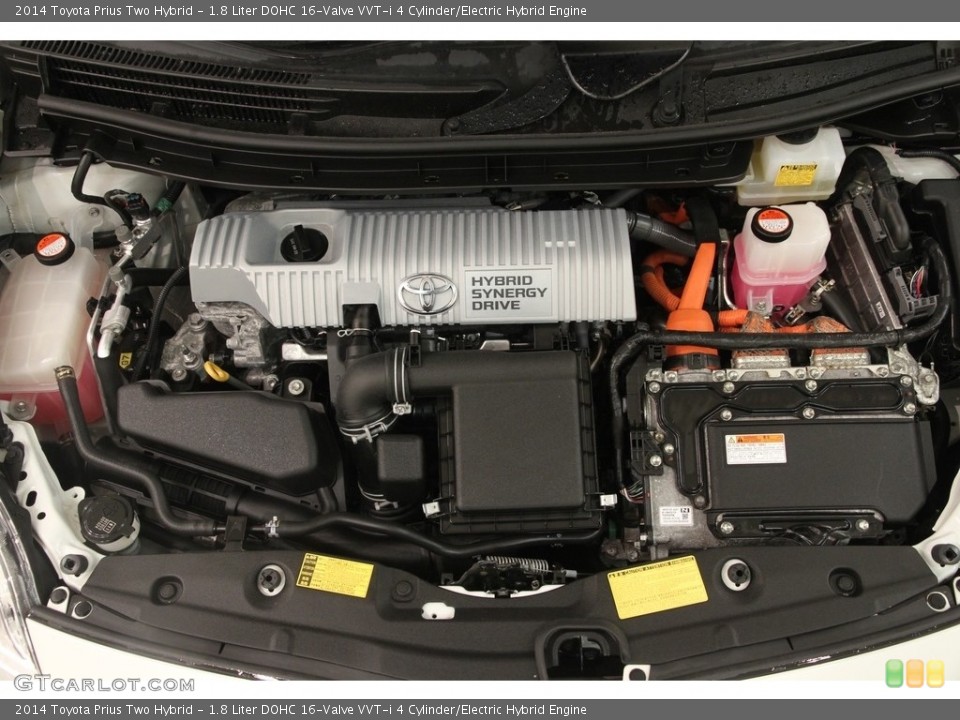 1.8 Liter DOHC 16-Valve VVT-i 4 Cylinder/Electric Hybrid 2014 Toyota Prius Engine