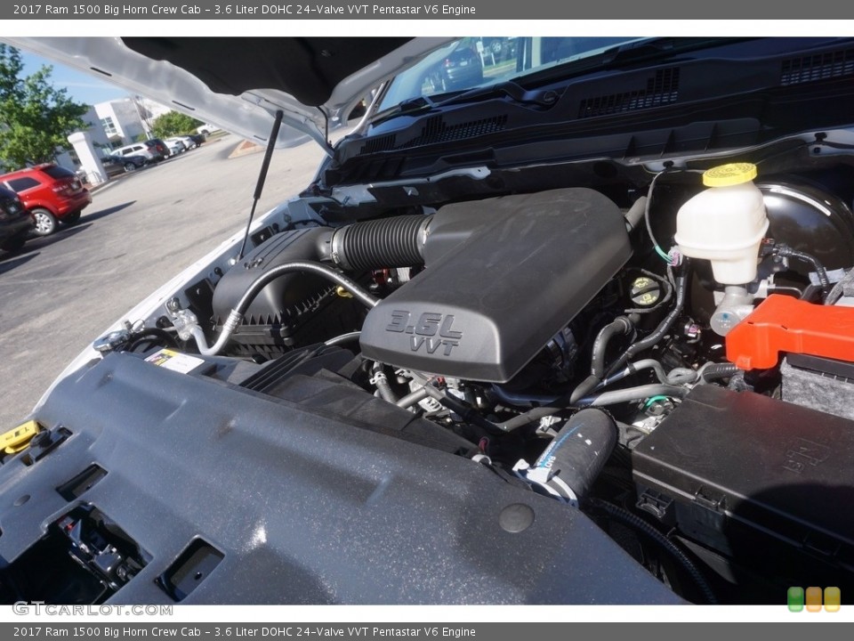 3.6 Liter DOHC 24-Valve VVT Pentastar V6 2017 Ram 1500 Engine