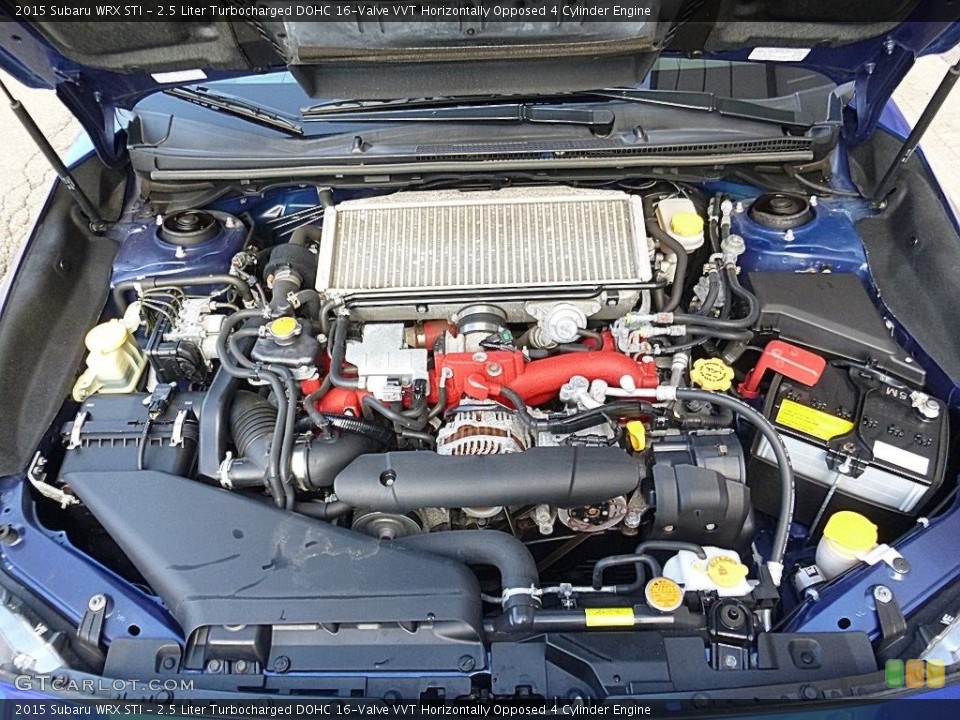 2.5 Liter Turbocharged DOHC 16-Valve VVT Horizontally Opposed 4 Cylinder 2015 Subaru WRX Engine