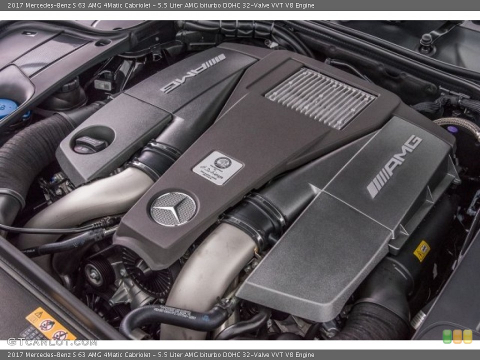 5.5 Liter AMG biturbo DOHC 32-Valve VVT V8 Engine for the 2017 Mercedes-Benz S #120309785