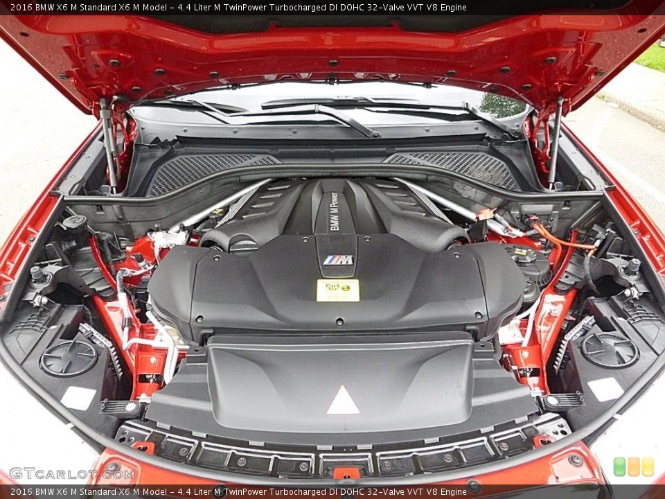 4.4 Liter M TwinPower Turbocharged DI DOHC 32-Valve VVT V8 2016 BMW X6 M Engine