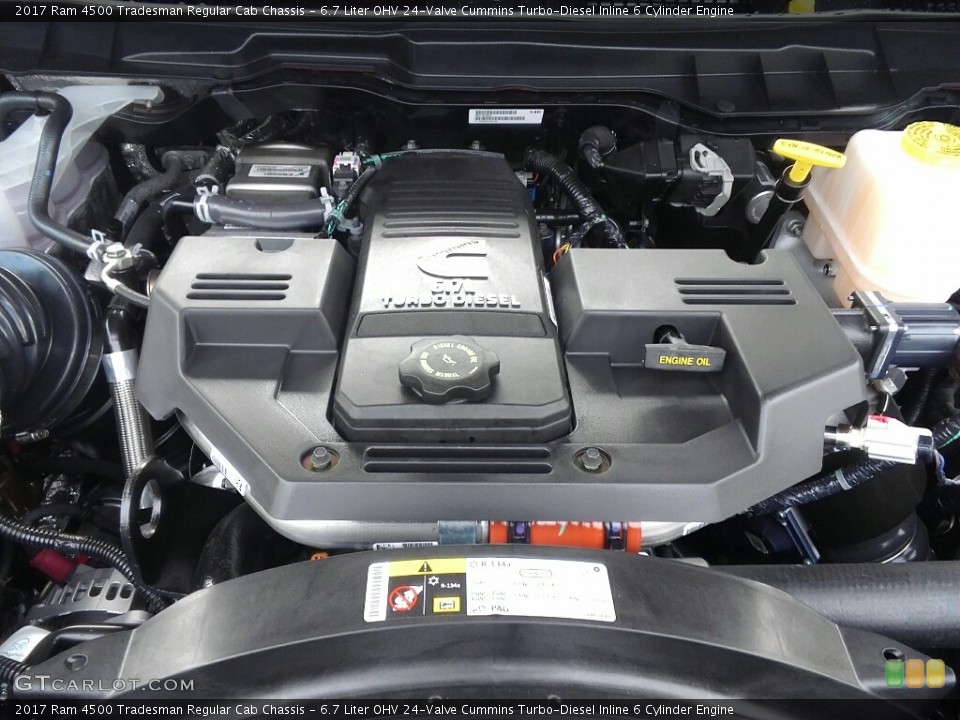 6.7 Liter OHV 24-Valve Cummins Turbo-Diesel Inline 6 Cylinder Engine for the 2017 Ram 4500 #120617979
