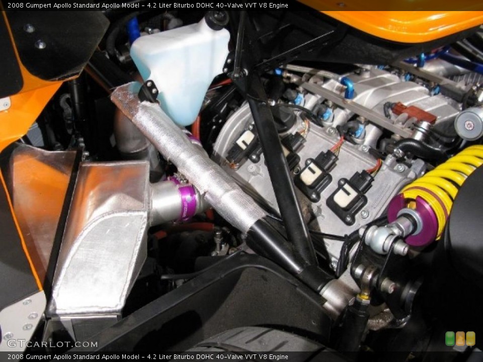 4.2 Liter Biturbo DOHC 40-Valve VVT V8 2008 Gumpert Apollo Engine