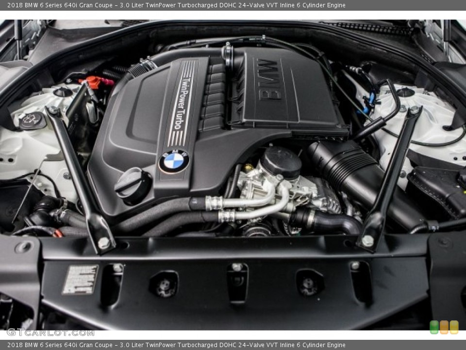 3.0 Liter TwinPower Turbocharged DOHC 24-Valve VVT Inline 6 Cylinder Engine for the 2018 BMW 6 Series #120709208