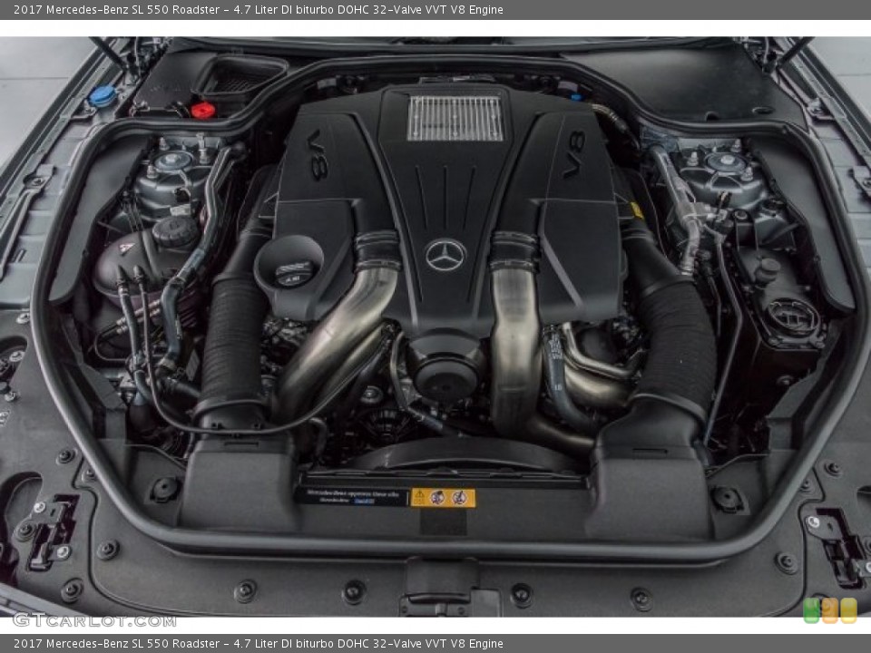 4.7 Liter DI biturbo DOHC 32-Valve VVT V8 Engine for the 2017 Mercedes-Benz SL #120713645