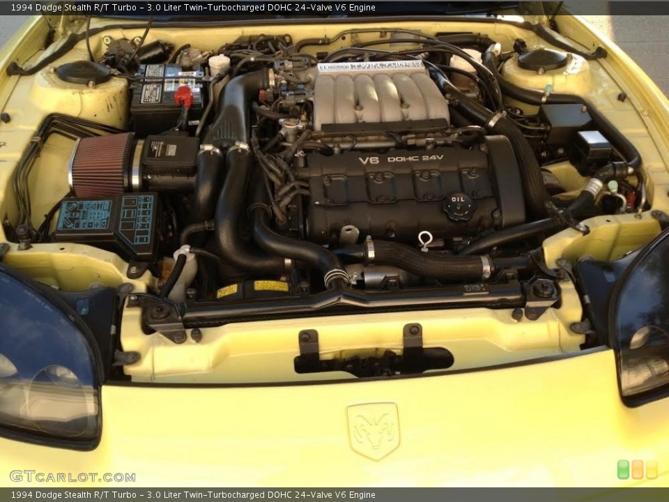 3.0 Liter Twin-Turbocharged DOHC 24-Valve V6 1994 Dodge Stealth Engine