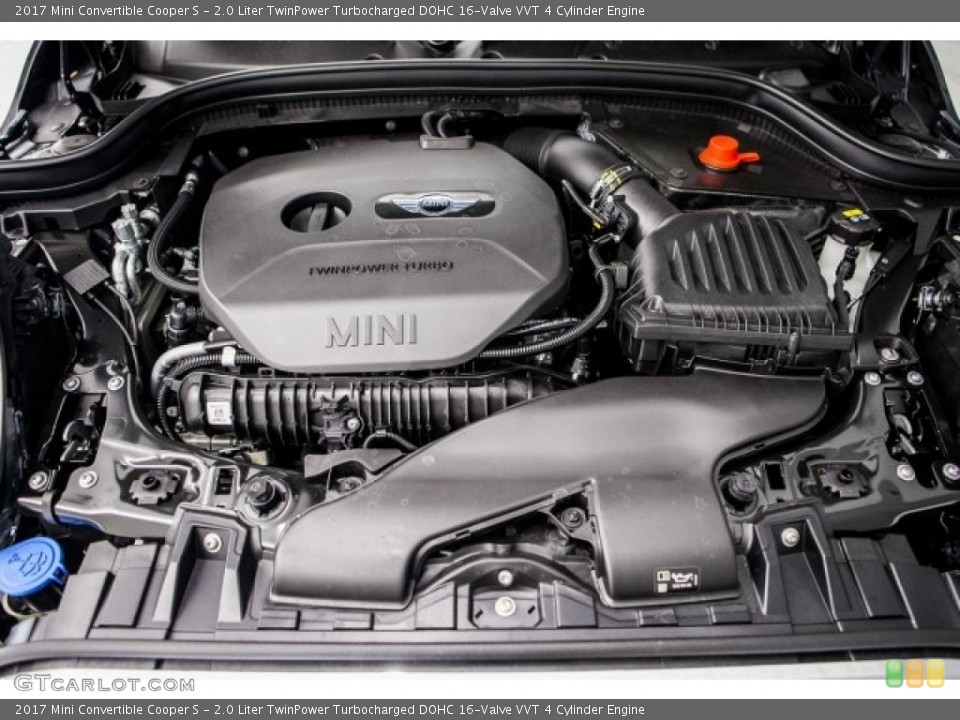 2.0 Liter TwinPower Turbocharged DOHC 16-Valve VVT 4 Cylinder 2017 Mini Convertible Engine
