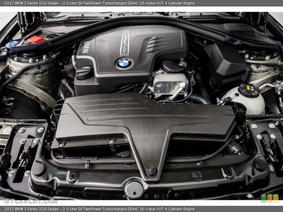 2.0 Liter DI TwinPower Turbocharged DOHC 16-Valve VVT 4 Cylinder 2017 BMW 3 Series Engine