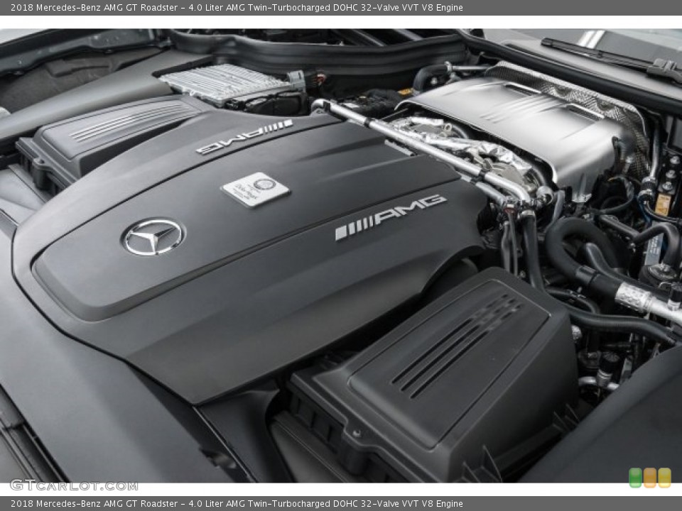 4.0 Liter AMG Twin-Turbocharged DOHC 32-Valve VVT V8 Engine for the 2018 Mercedes-Benz AMG GT #121535976