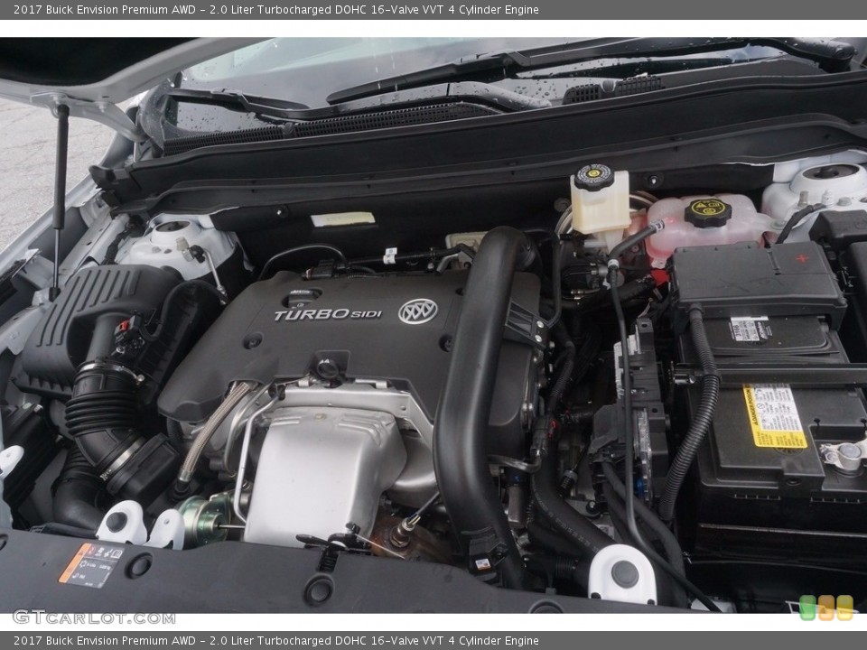 2.0 Liter Turbocharged DOHC 16-Valve VVT 4 Cylinder 2017 Buick Envision Engine