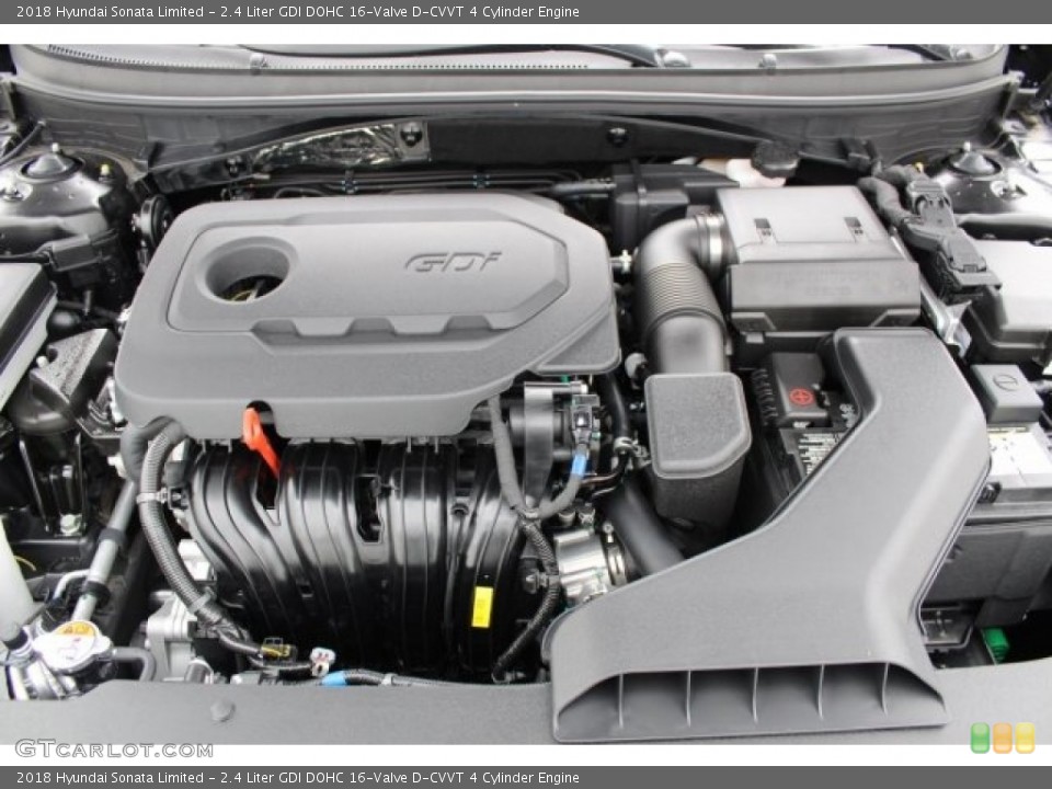 2.4 Liter GDI DOHC 16-Valve D-CVVT 4 Cylinder 2018 Hyundai Sonata Engine