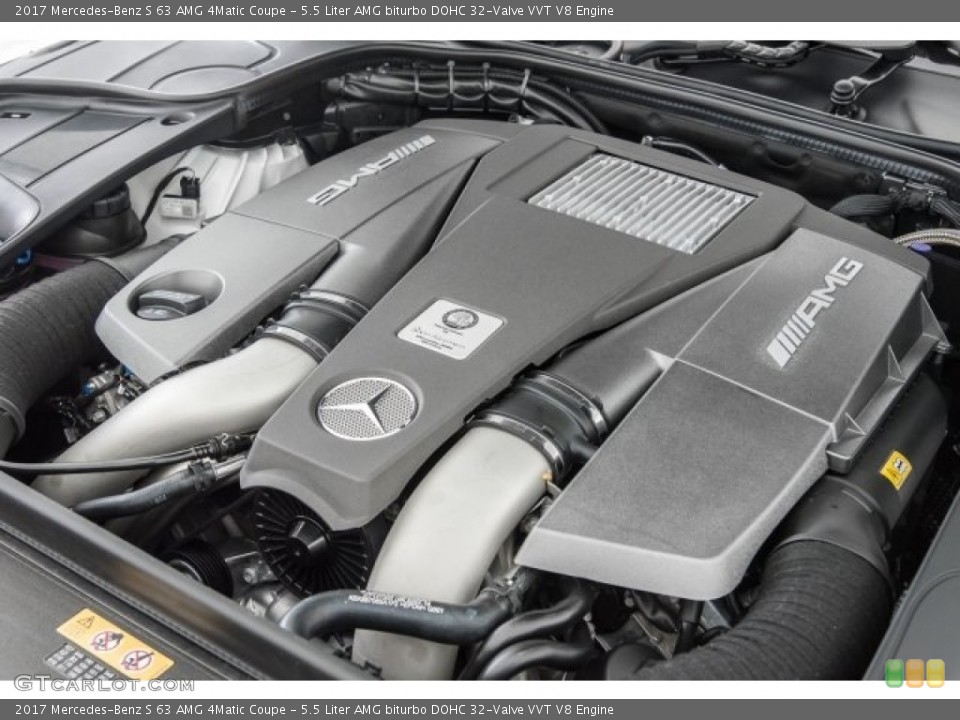 5.5 Liter AMG biturbo DOHC 32-Valve VVT V8 Engine for the 2017 Mercedes-Benz S #121601113