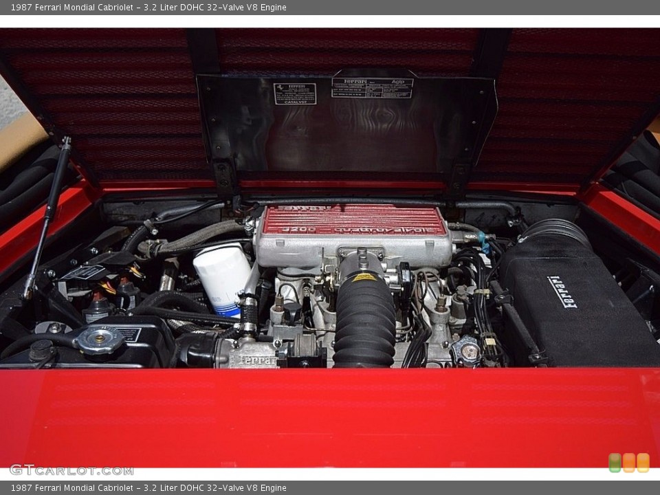 3.2 Liter DOHC 32-Valve V8 1987 Ferrari Mondial Engine