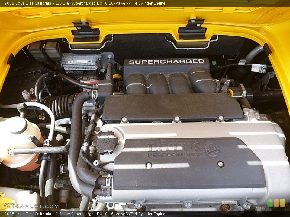 1.8 Liter Supercharged DOHC 16-Valve VVT 4 Cylinder 2008 Lotus Elise Engine