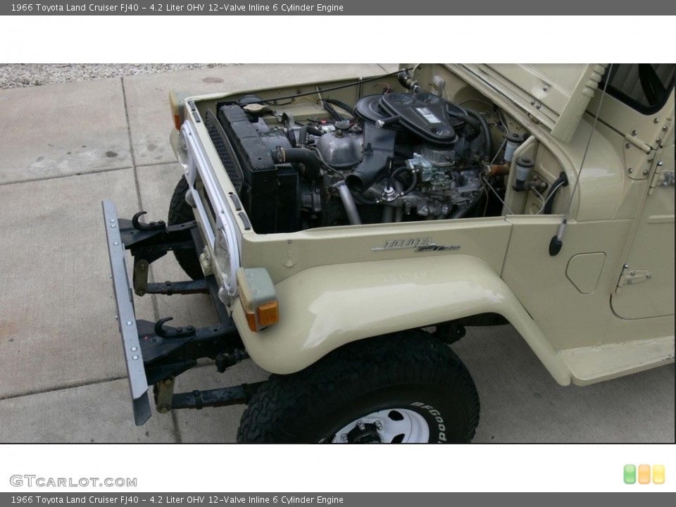 4.2 Liter OHV 12-Valve Inline 6 Cylinder 1966 Toyota Land Cruiser Engine