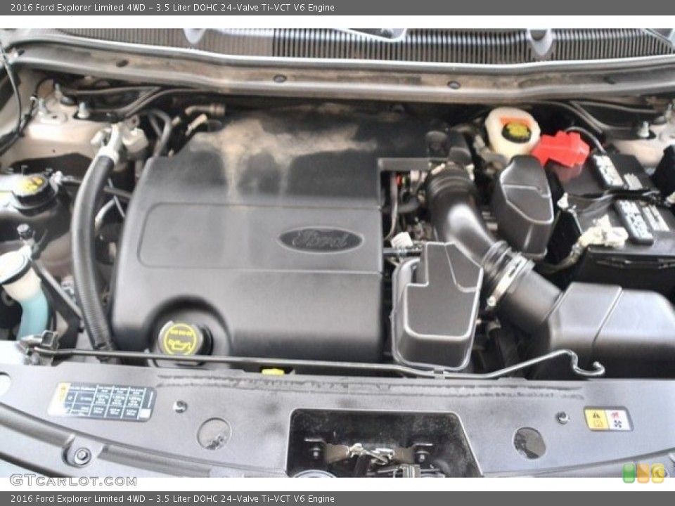 3.5 Liter DOHC 24-Valve Ti-VCT V6 2016 Ford Explorer Engine